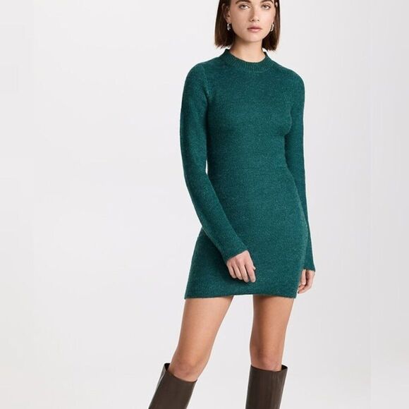 NWT Atoir - XS/US 6 - Miaa Dress Emerald Green Open Back Mini - Picture 1 of 4